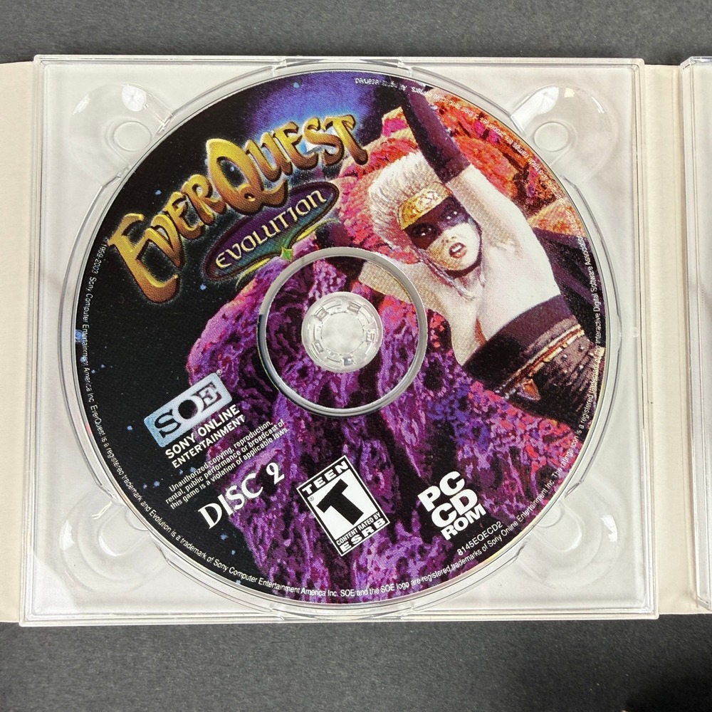 Sony EverQuest Evolution PC CD-ROM Game Toy 3-Disc Set Expansion Pack Boxed - Picture 5 of 11